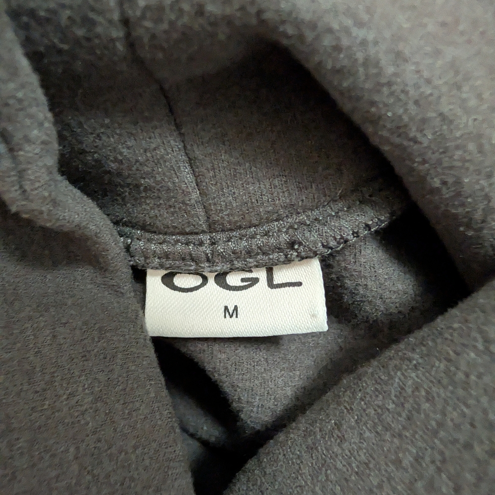 OGL Turtleneck Sleeveless Top Medium Gray A-Line Split Hem Minimalist Chic - Picture 5 of 5